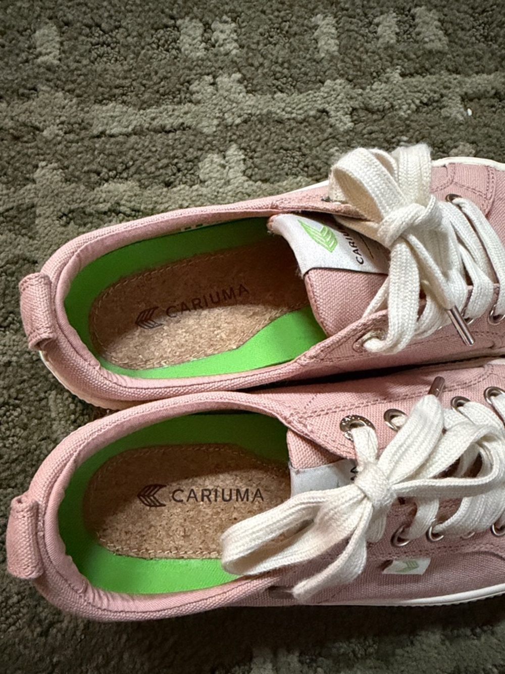 Cariuma Oca Low Top Lace Up Canvas Sneakers Shoes Rose Pink Unisex W6/M4.5 - Picture 4 of 6